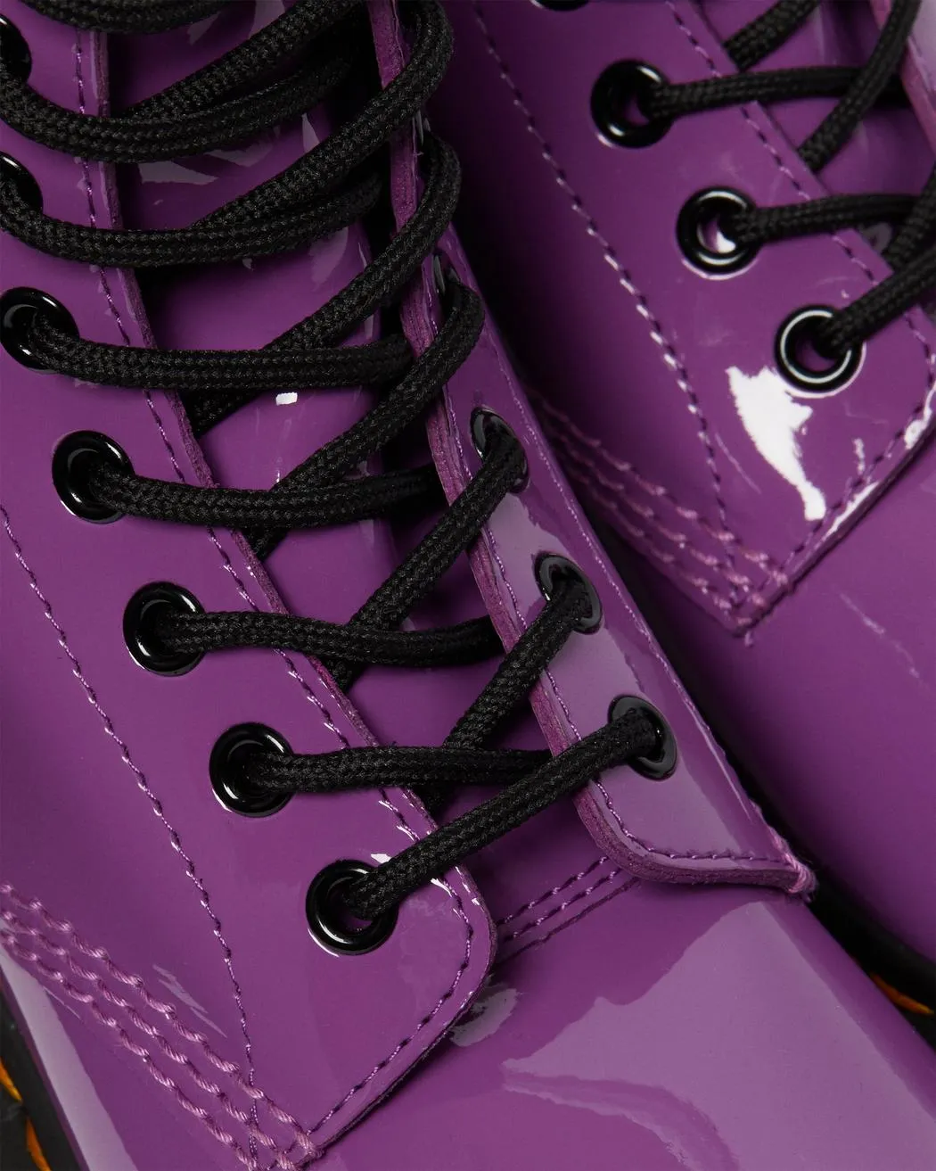 1460 Bright Purple Patent Leather Lace Up Boot