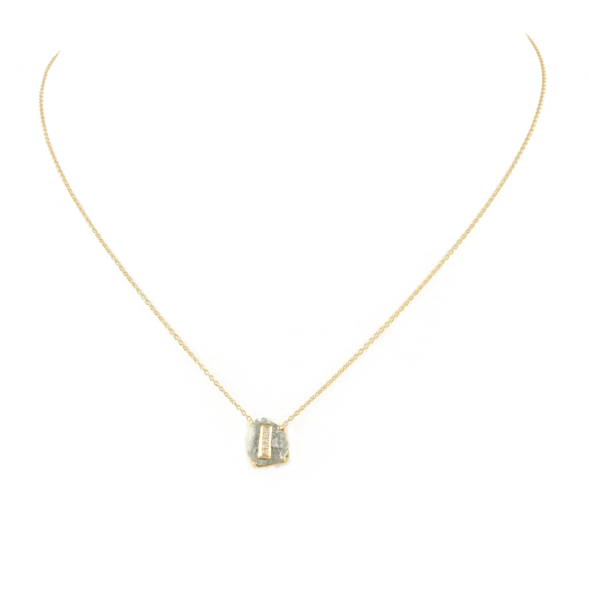 18K Gold Personalized Initial Pendant