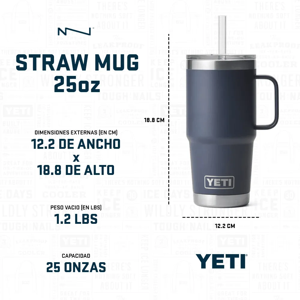 21071502073 TERMO RAMBLER 25oz STRAW MUG POWER PINK MARCA YETI