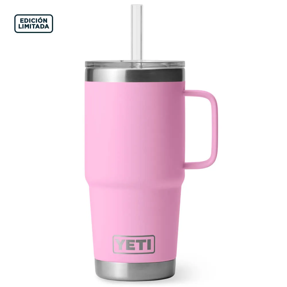 21071502073 TERMO RAMBLER 25oz STRAW MUG POWER PINK MARCA YETI