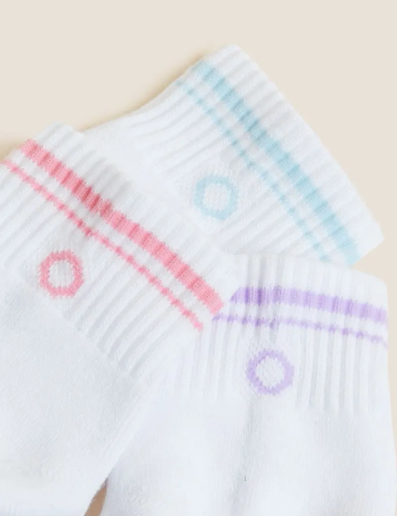 5pk Cotton Rich Ankle High Socks