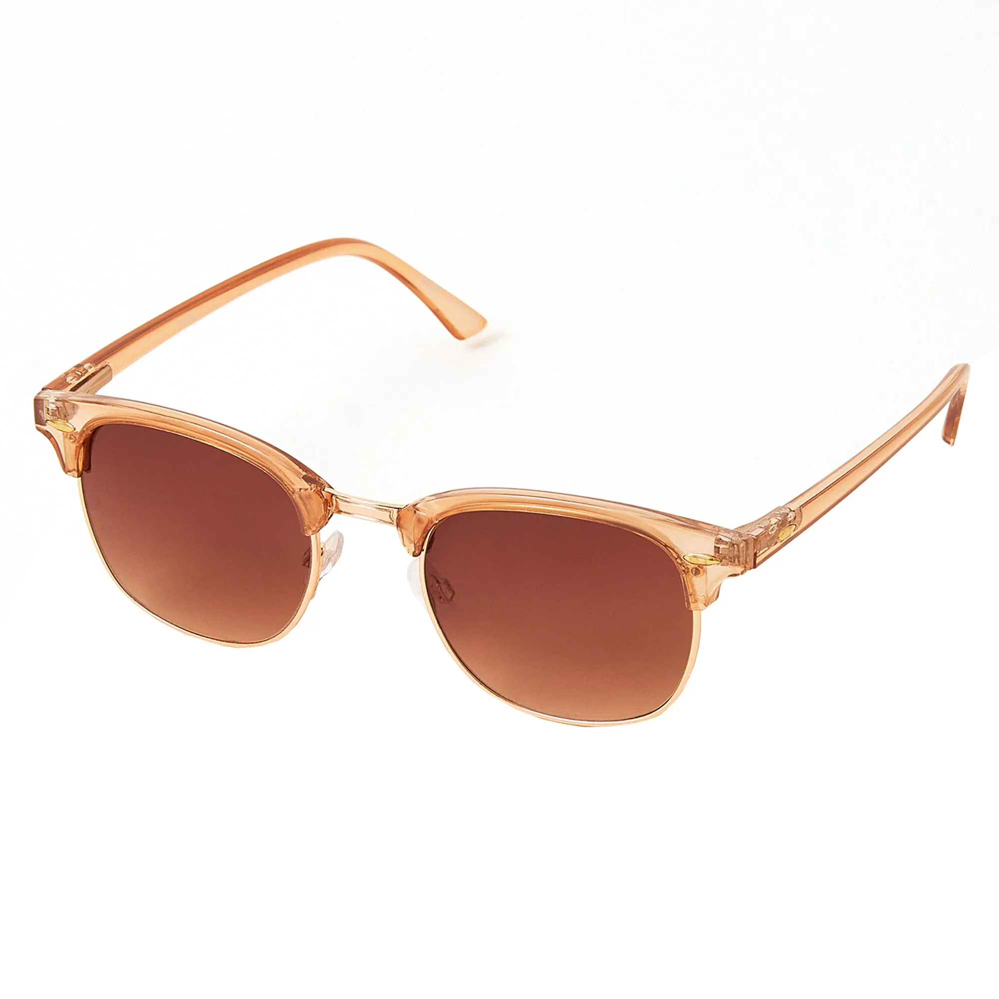 Accessorize London Women's Clear Round Sunglasses