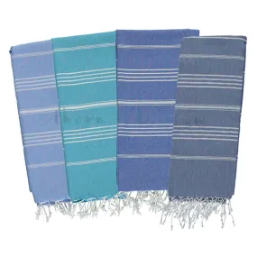 Blues 100% Cotton Mini Turkish Towel