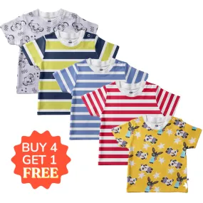 Buy 4 Get 1 FREE T shirt - Half Sleeve TShirt