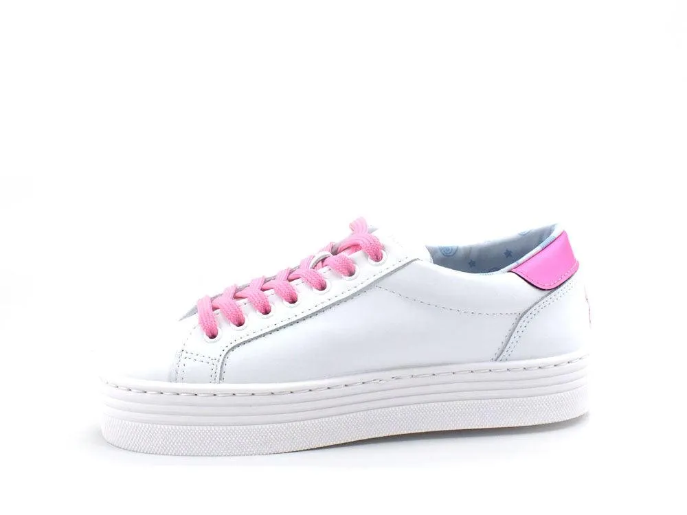 CHIARA FERRAGNI Sneaker Platform Retro Star White Pink CF2917-072