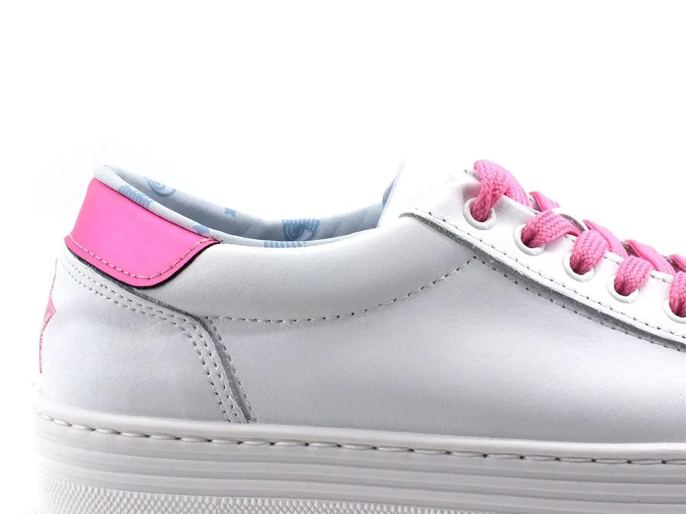 CHIARA FERRAGNI Sneaker Platform Retro Star White Pink CF2917-072