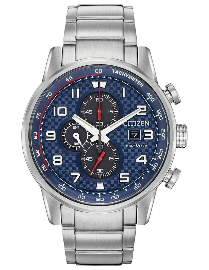 Citizen Mens Eco-Drive Primo - Stainless Steel - Chronograph - Bracelet - Date