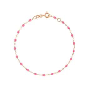 Classic Gigi Pink bracelet, Rose Gold, 6.7"