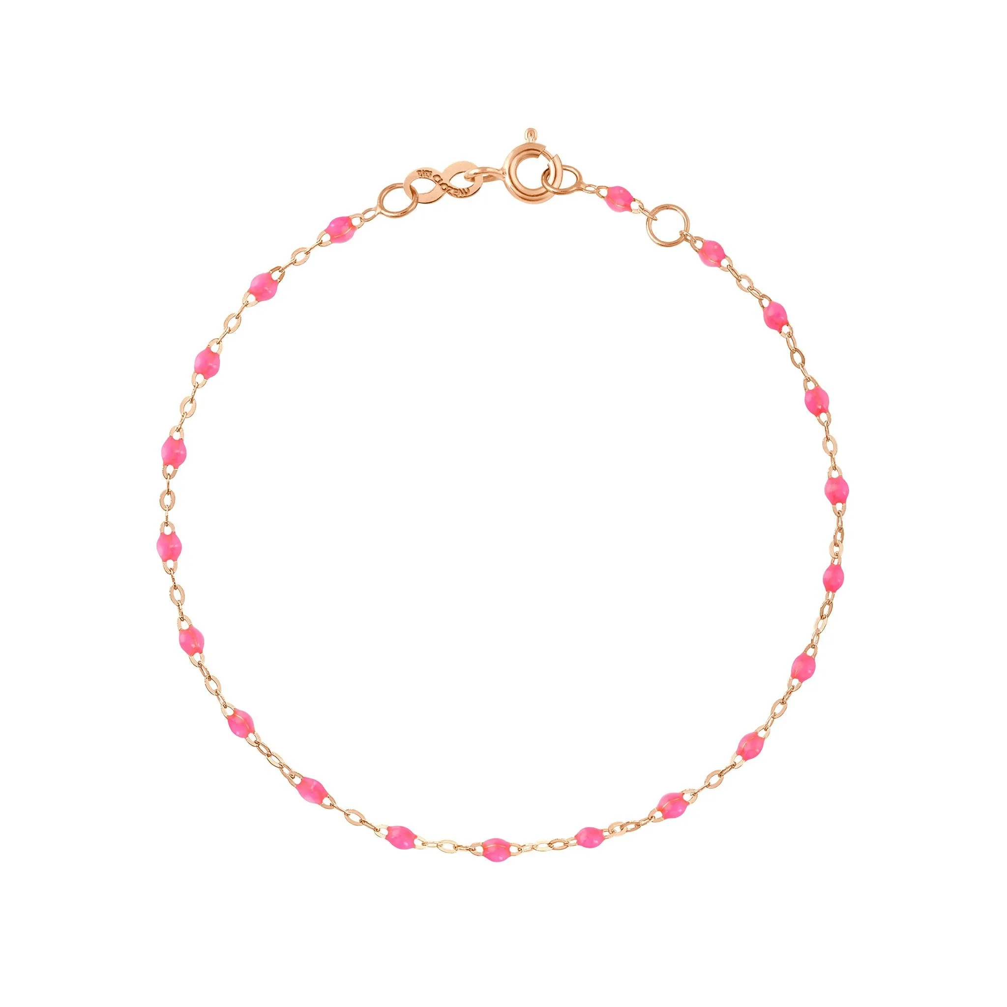 Classic Gigi Pink bracelet, Rose Gold, 6.7"