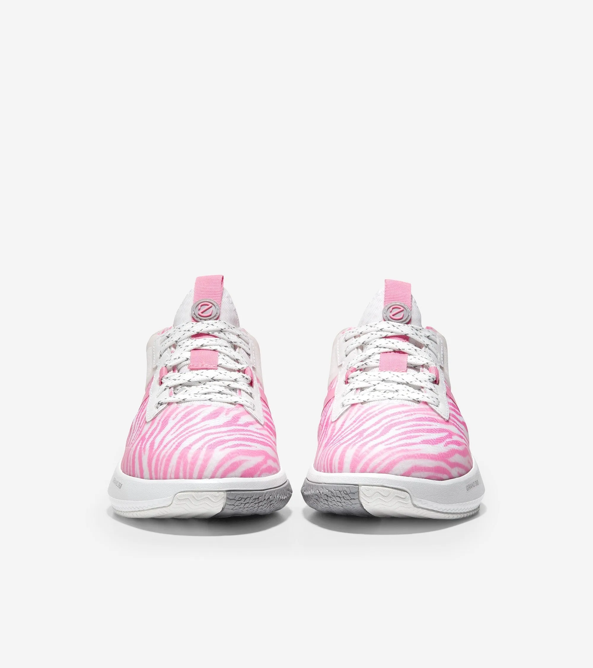 Cole Haan Zerogrand Winner Tennis Tropical Pink Zebra Lace Up Low Top Sneakers