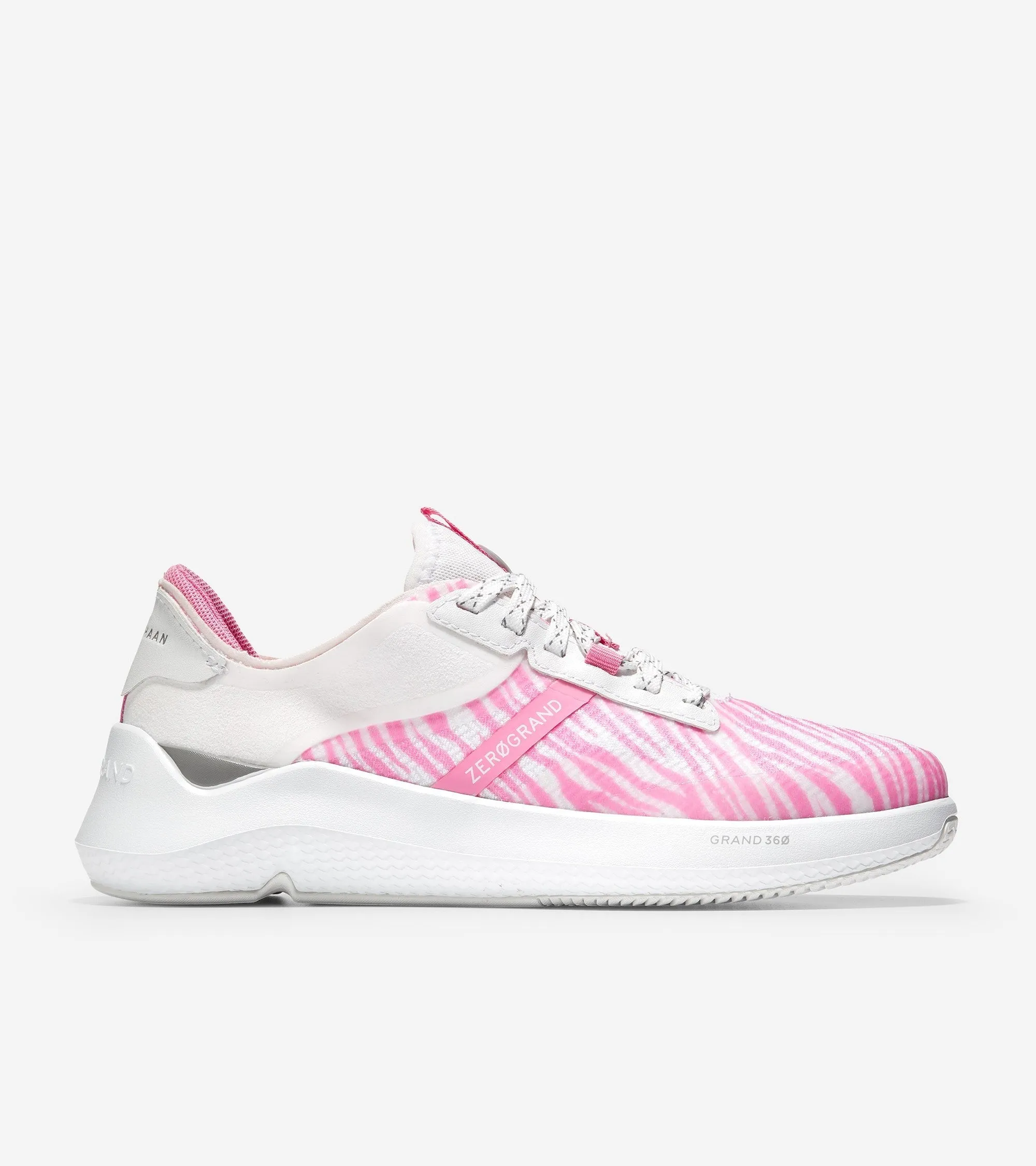 Cole Haan Zerogrand Winner Tennis Tropical Pink Zebra Lace Up Low Top Sneakers