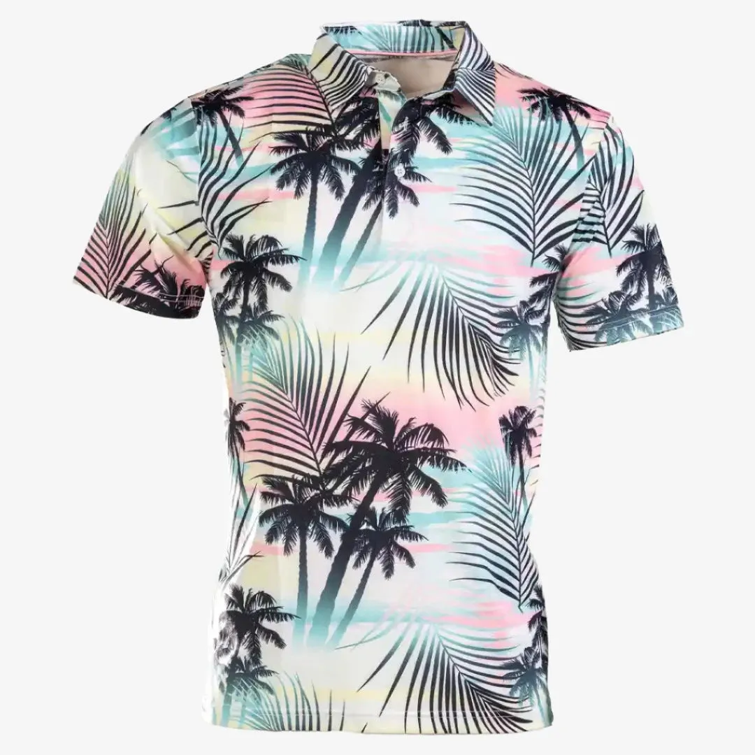 Cotton Candy Cool Tech Performance Golf Polo