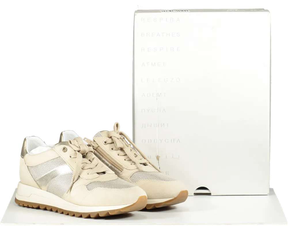 geox Beige Tabeyla Respira Trainers BNIB UK 5 EU 38 👠