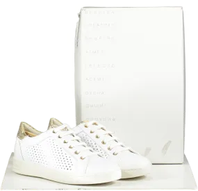 geox Jaysen White Respira Leather Trainers BNIB UK 3 EU 36 👠