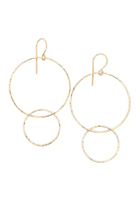 Hamoa Double Hoops