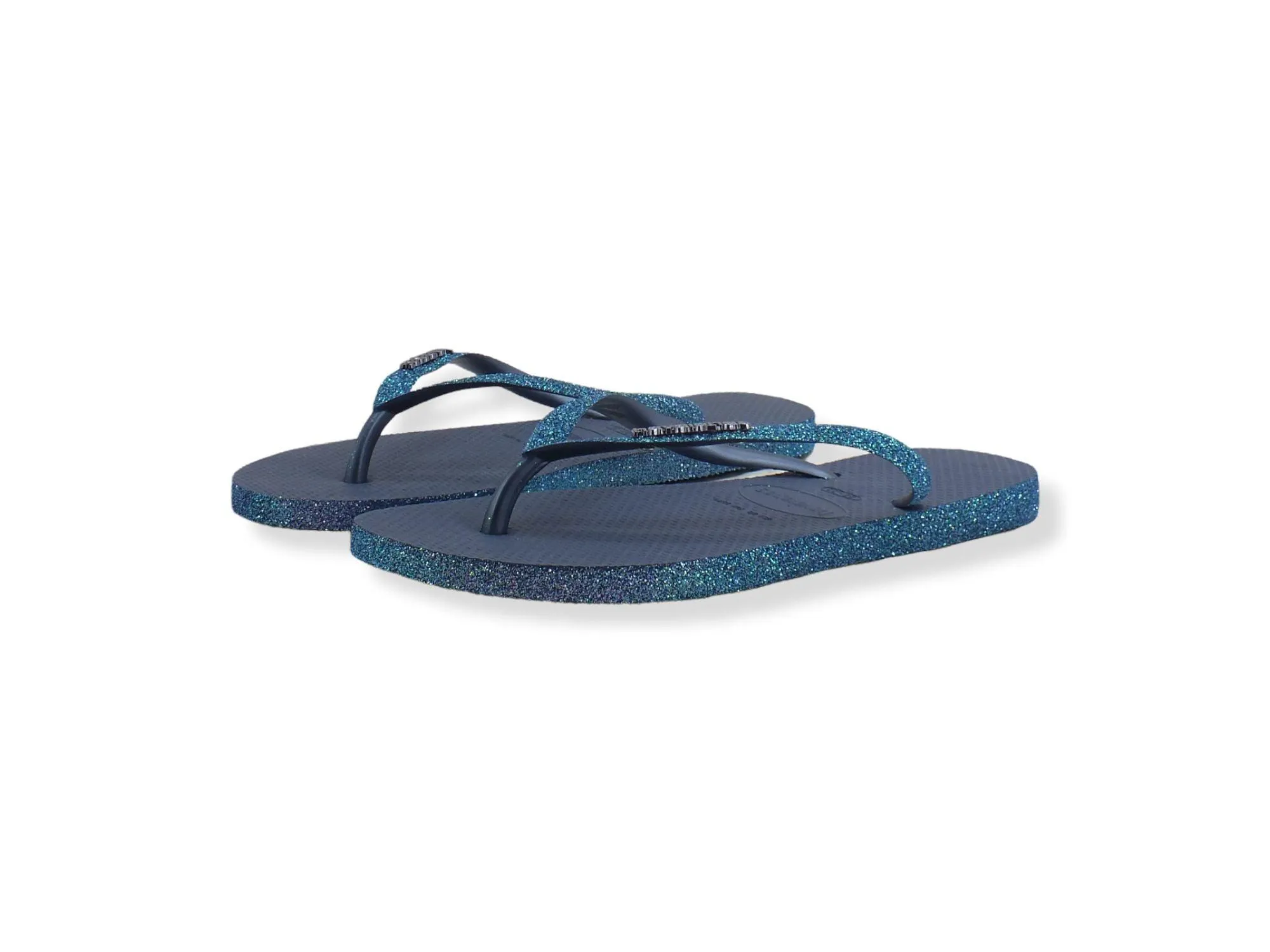 HAVAIANAS Slim Sparkle II Infradito Donna Glitter Ingido Blue 4146937