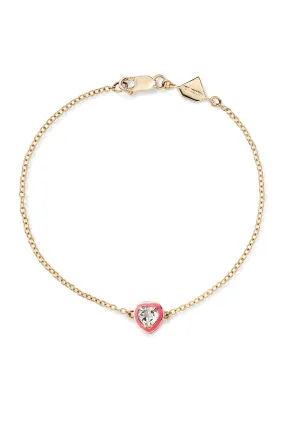 Heart Cocktail Bracelet - White Topaz - In Stock