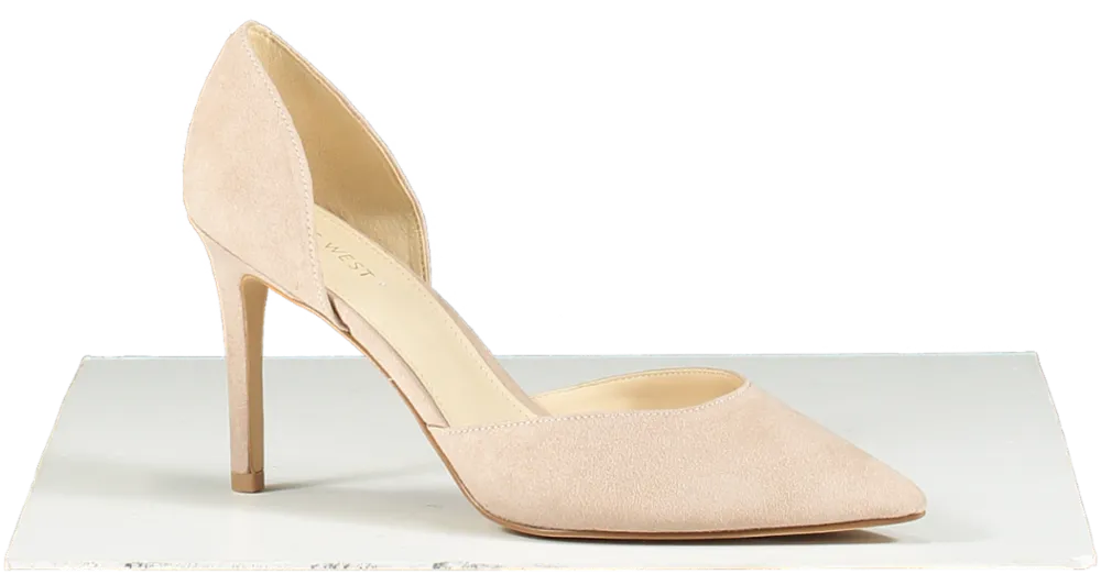 Kurt Geiger Nine West Beige Suede Eaval Court Shoes Bnib UK 8.5  👠