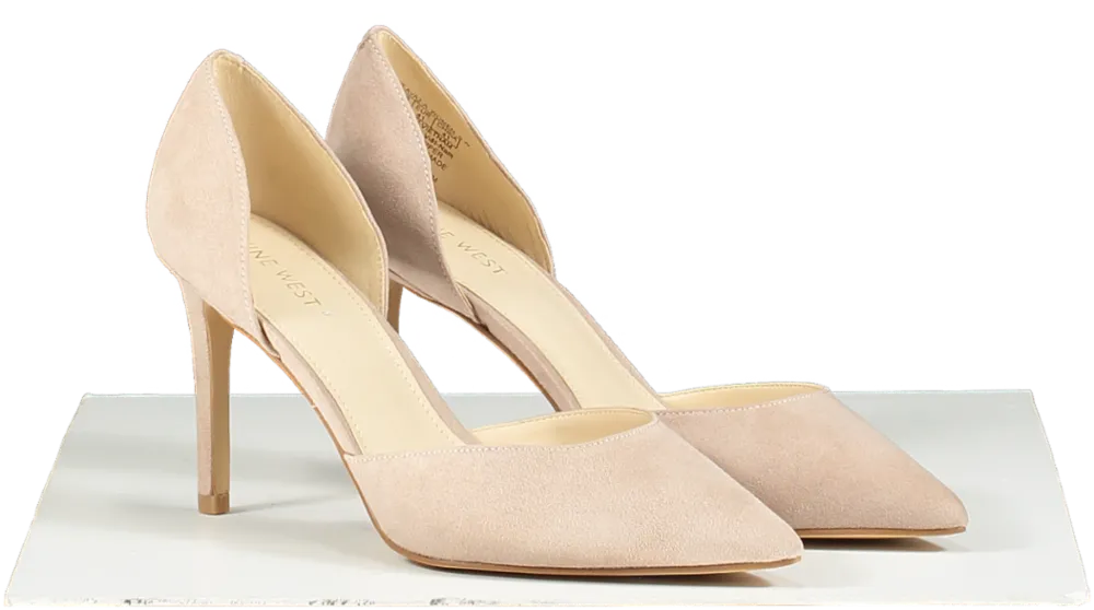 Kurt Geiger Nine West Beige Suede Eaval Court Shoes Bnib UK 8.5  👠