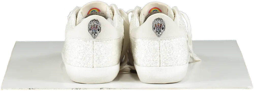 Kurt Geiger White Embellished Lexi Eagle Sneakers Bnib UK 4 EU 37 👠