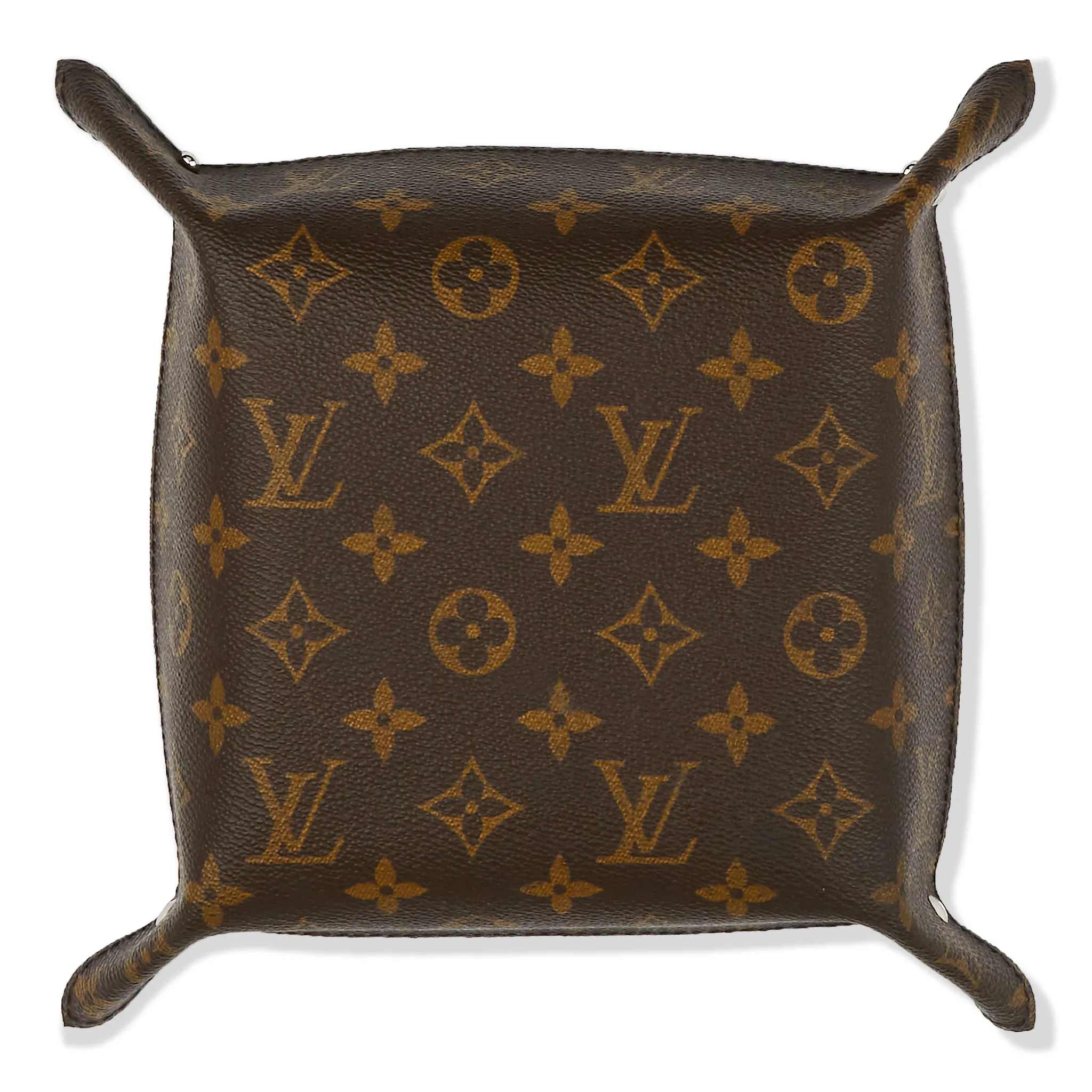 Louis Vuitton Monogram Brown Custom Leather Tray