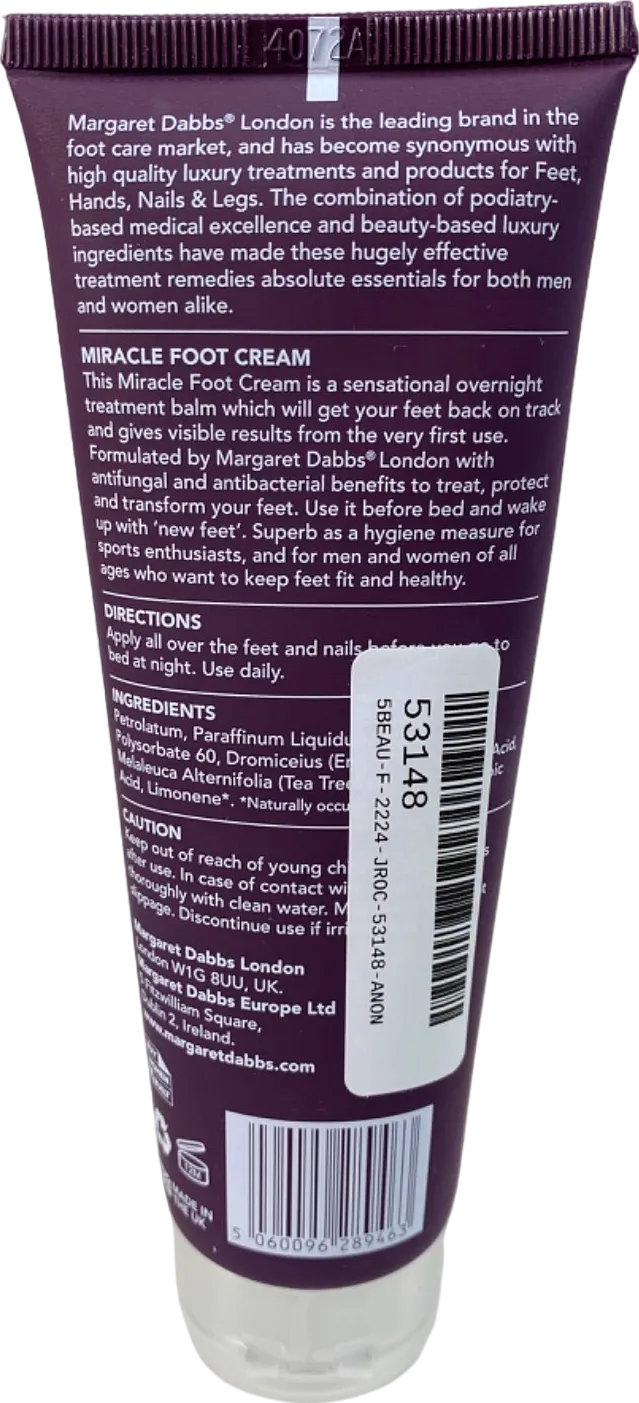 Margaret Dabbs Fabulous Feet Miracle Foot Cream No Shade 100ml