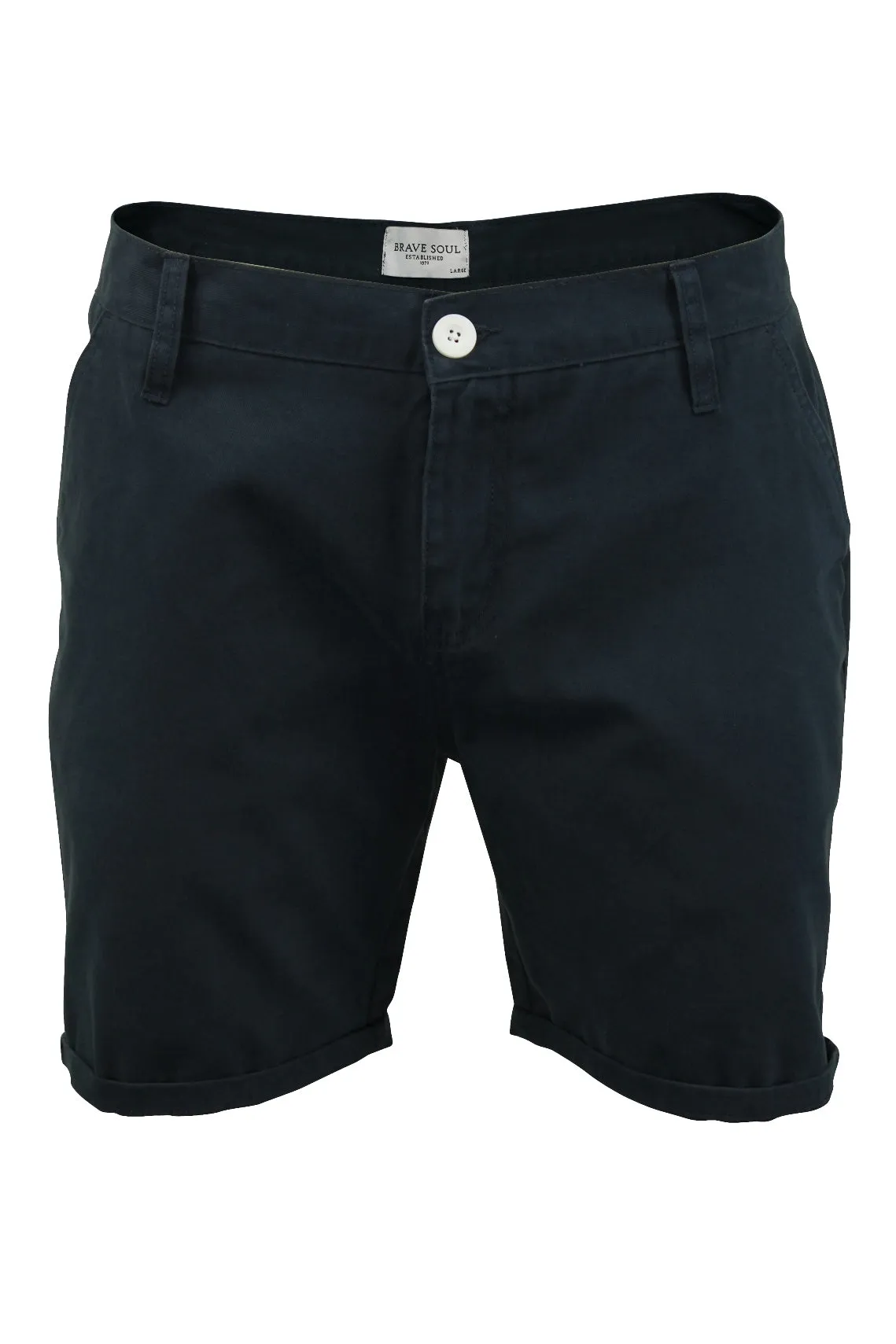 Mens Brave Soul Cotton Twill Chino Shorts