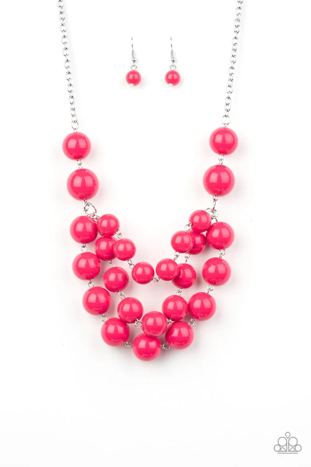 Miss POP-YOU-larity Pink-Necklace