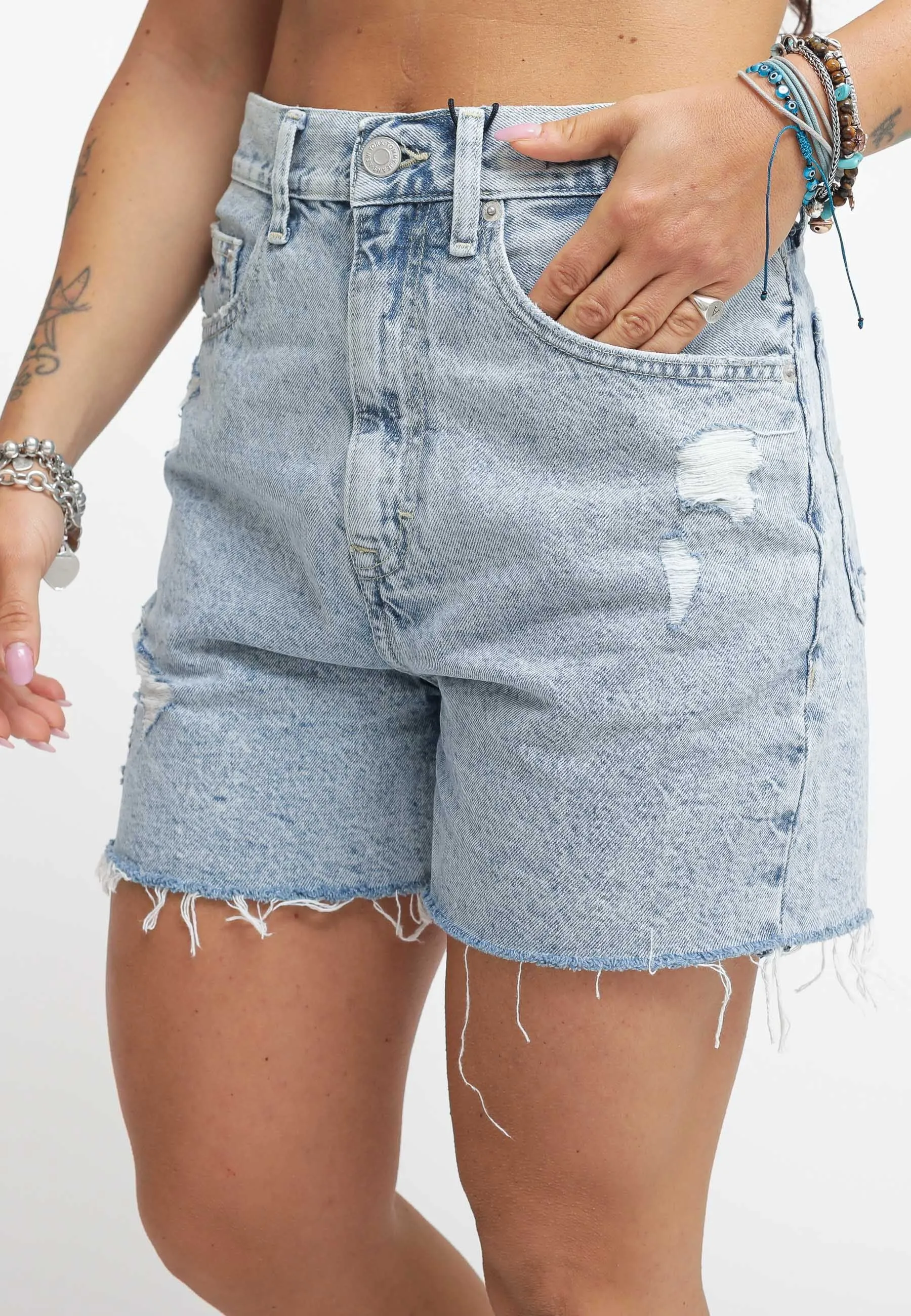 Mom Short - Denim Light