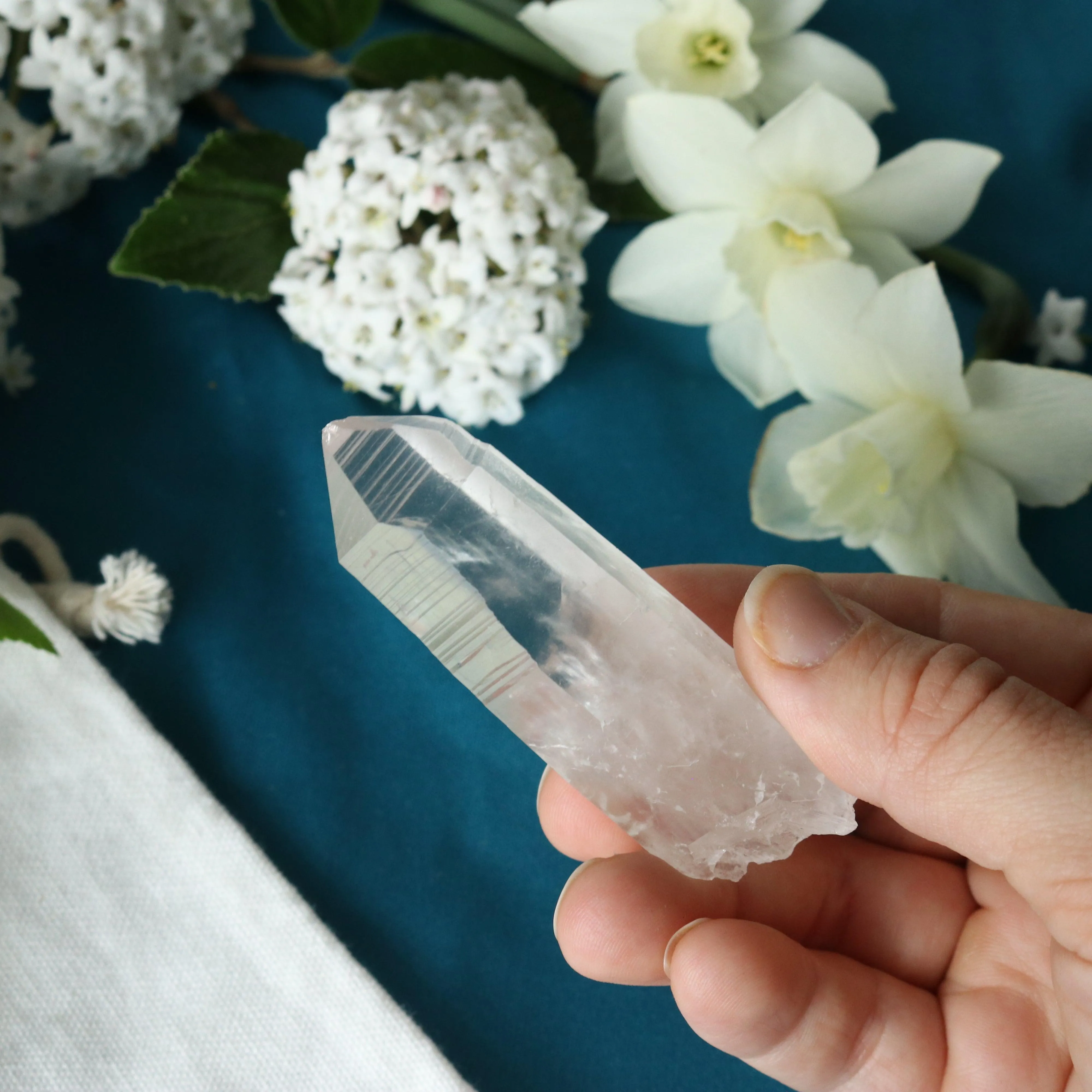 Natural Lemurian Quartz Point from Brazil