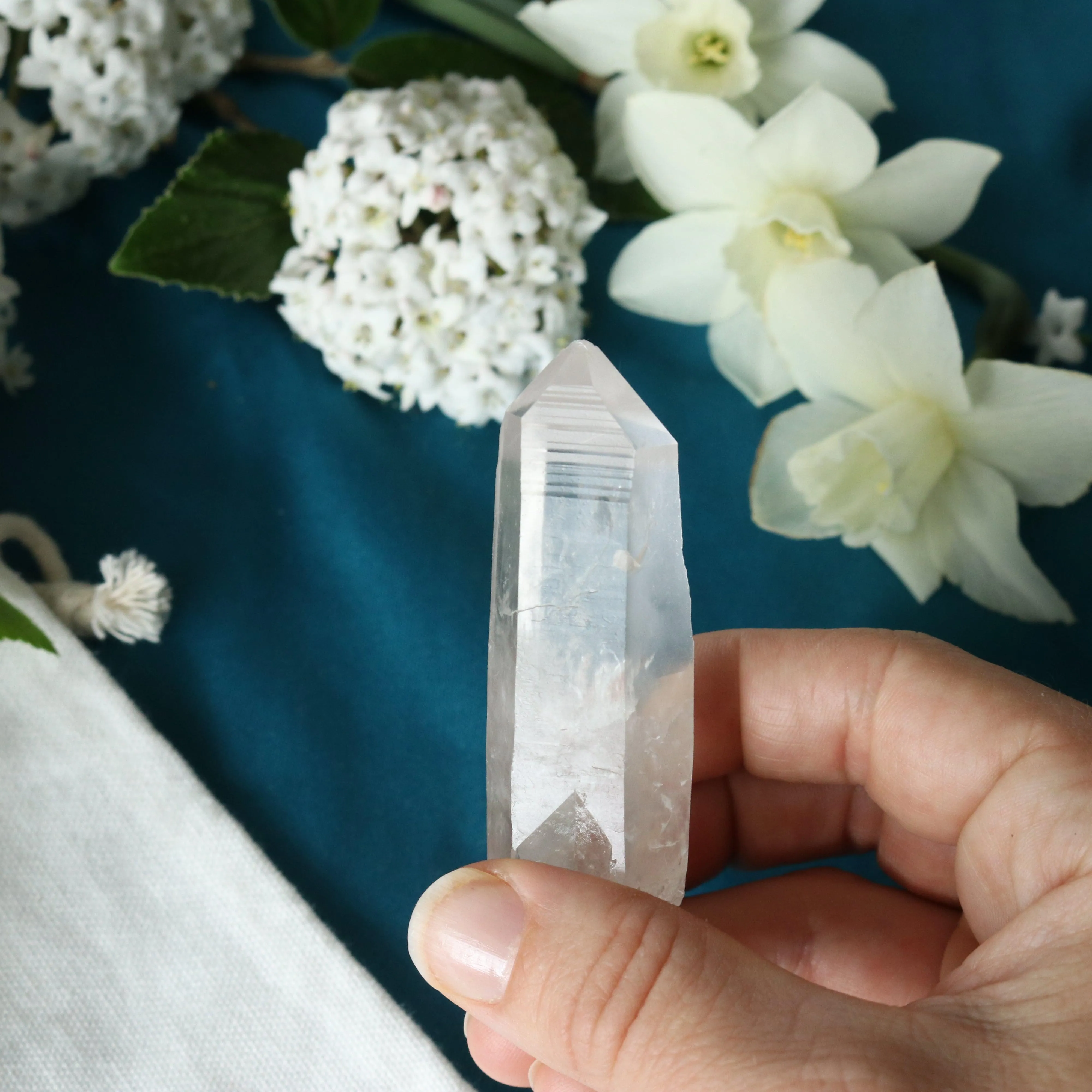 Natural Lemurian Quartz Point from Brazil