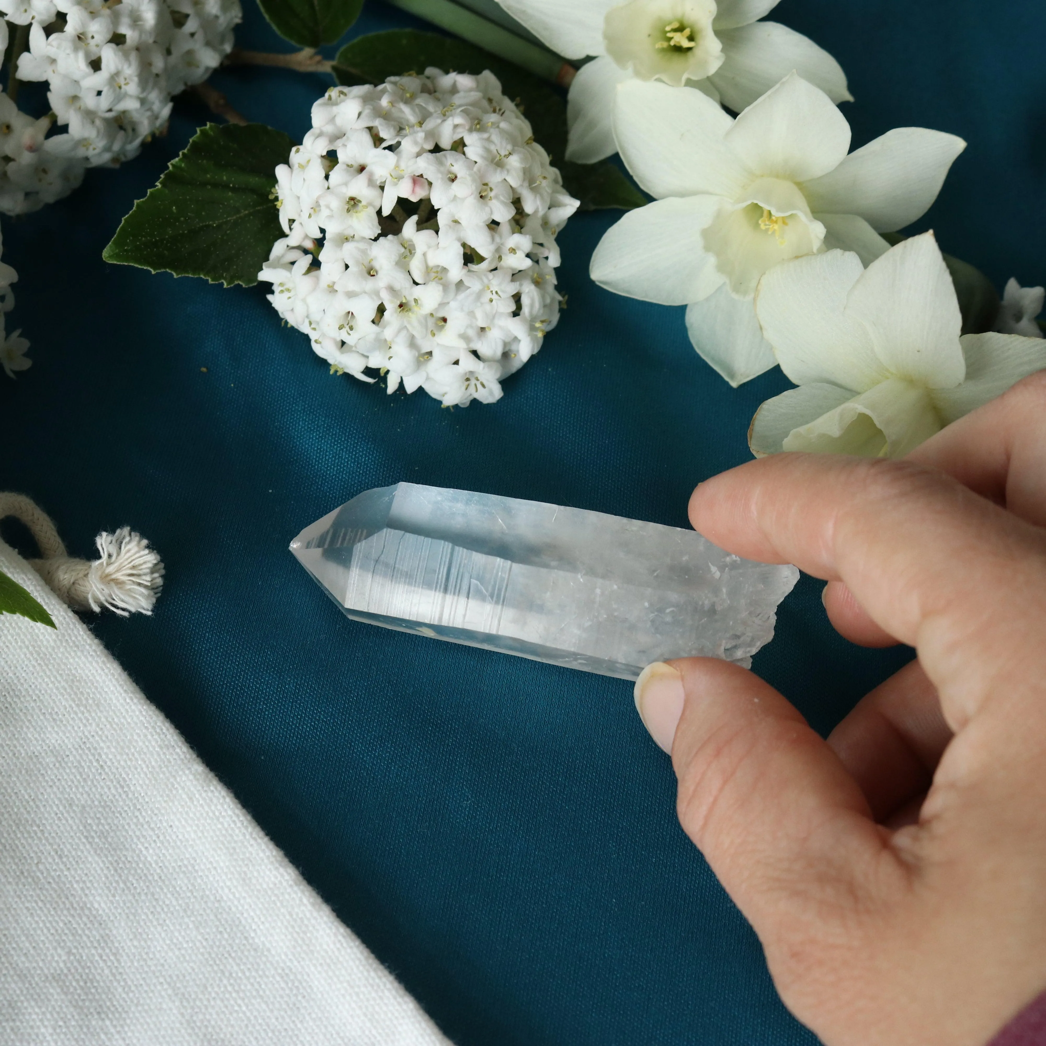 Natural Lemurian Quartz Point from Brazil