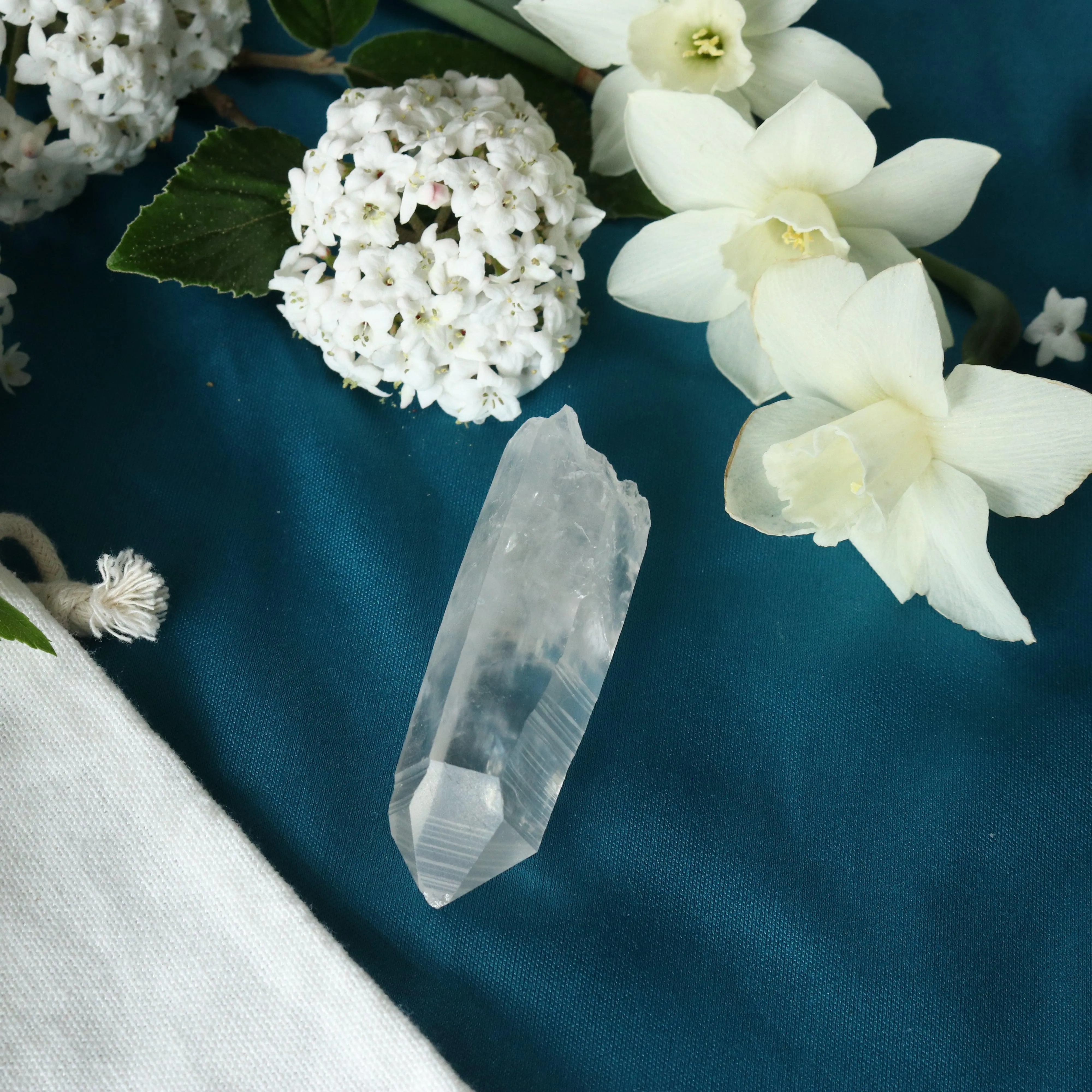 Natural Lemurian Quartz Point from Brazil