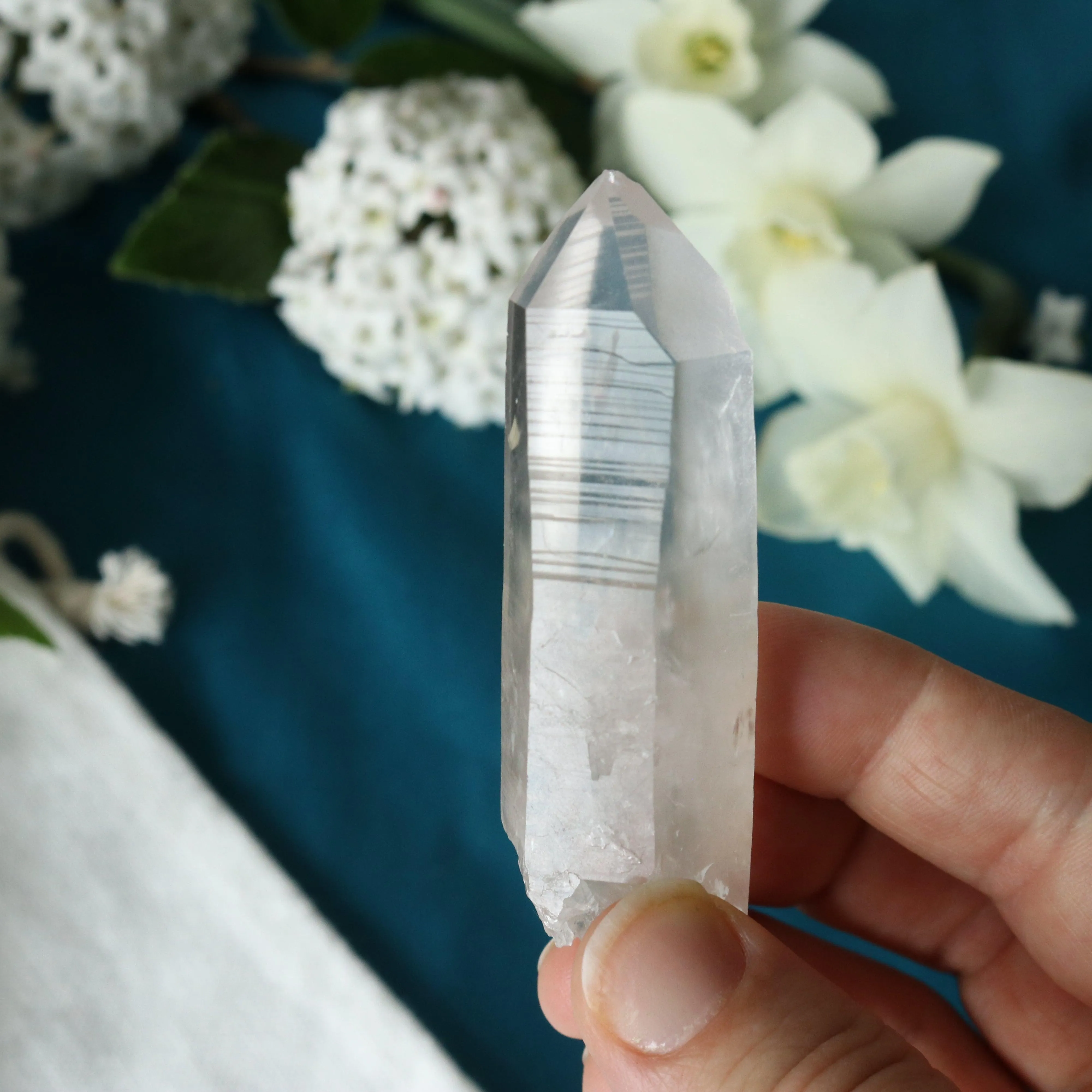 Natural Lemurian Quartz Point from Brazil