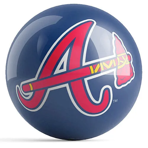 Ontheballbowling MLB Atlanta Braves Logo Bowling Ball