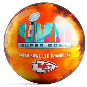 Ontheballbowling NFL KC Chiefs SB LVII Championship Bowling Ball