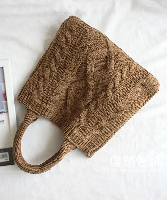 Original Japanese Knitted Cotton Thread Handbag Carrying Bag SX1022