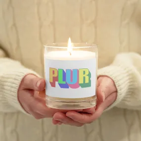 PLUR CANDLE Glass jar soy wax candle