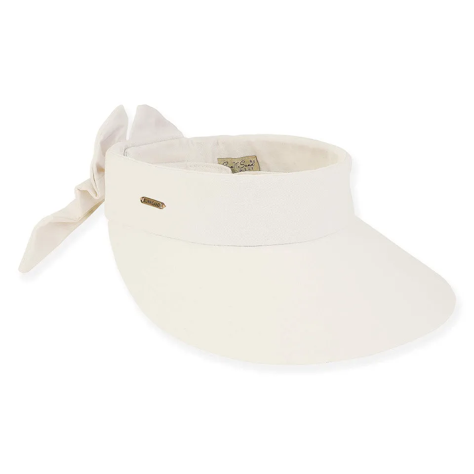 Rainbow Cotton Sun Visor in Ivory