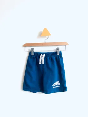 REALLY LOVED Logo Jogger Shorts (cracking on logo) // 18-24M