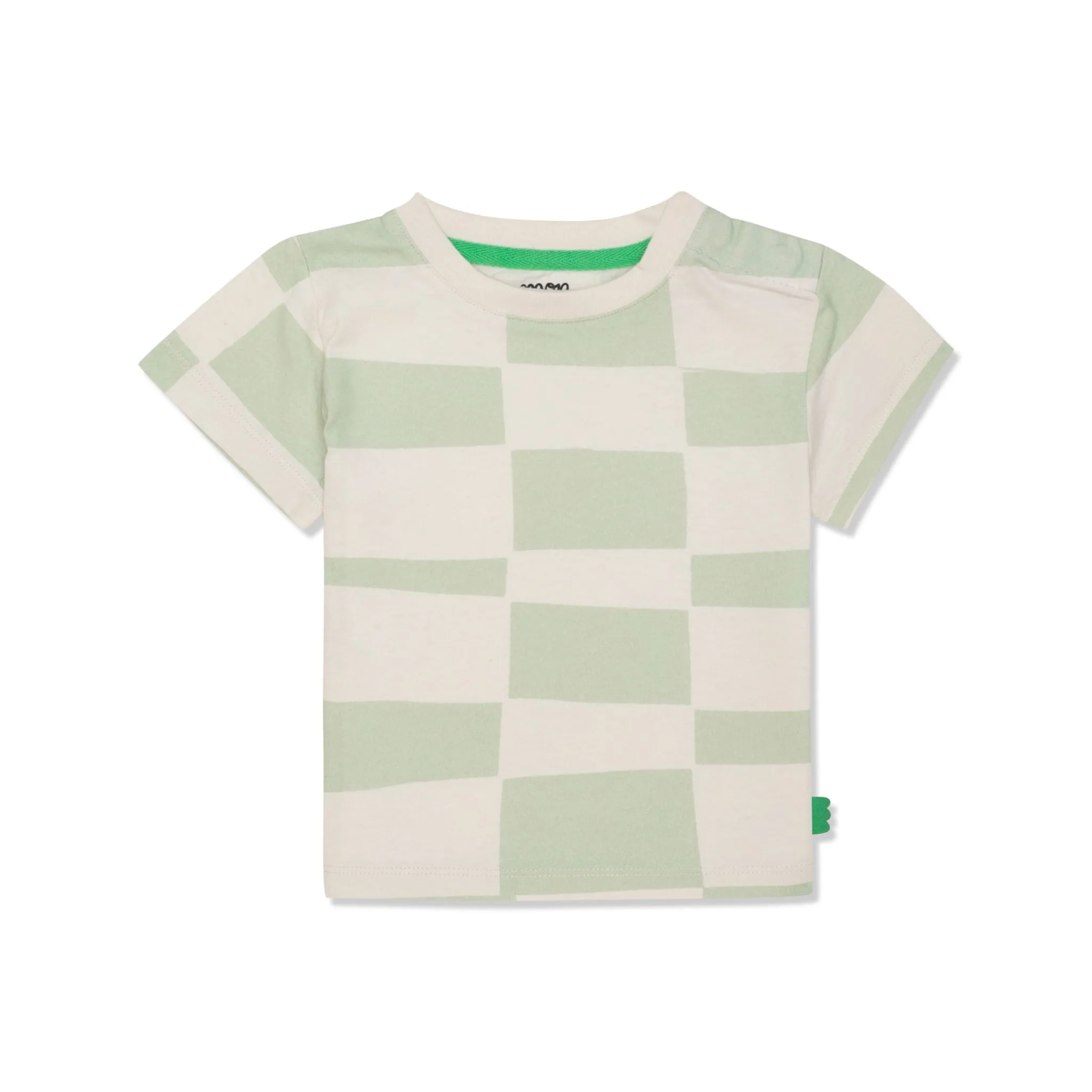 Recycled Cotton Checkered Baby T-shirt