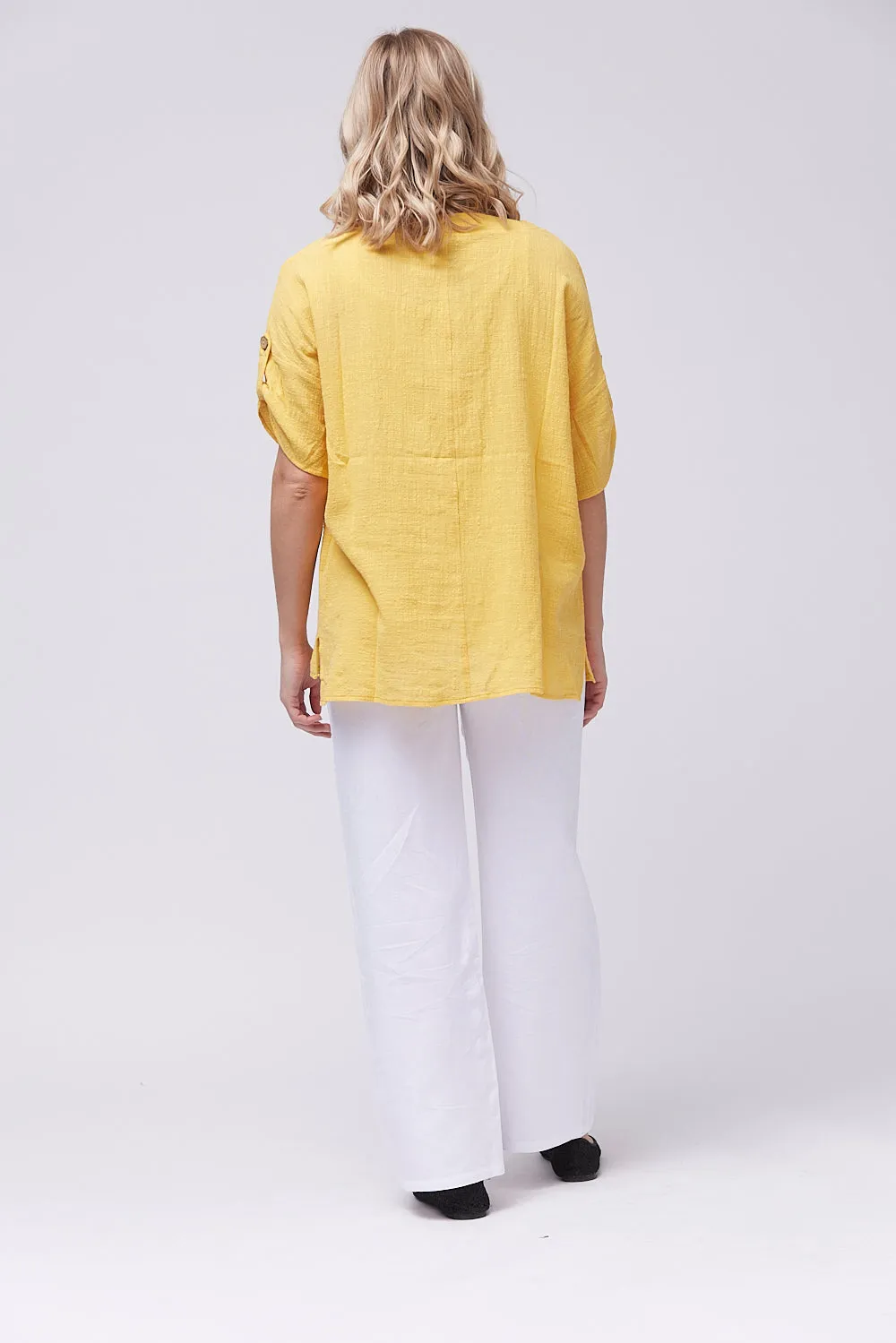 Saloos Boxy Shaped Cotton Top with Pocket