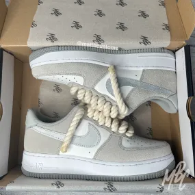 Sand Stone Thicc Lace - Air Force 1 Custom | UK 8