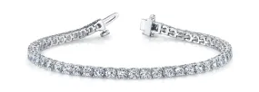 SERENA 11 Carat Diamond Tennis Bracelet in 14K/ 18K/ Platinum GIA Graded 25 pointer G Color SI1 Clarity By Mike Nekta