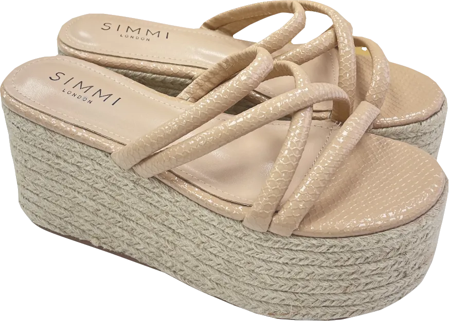 Simmi London Nude Platform Espadrilles BNIB UK 3 EU 36 👠