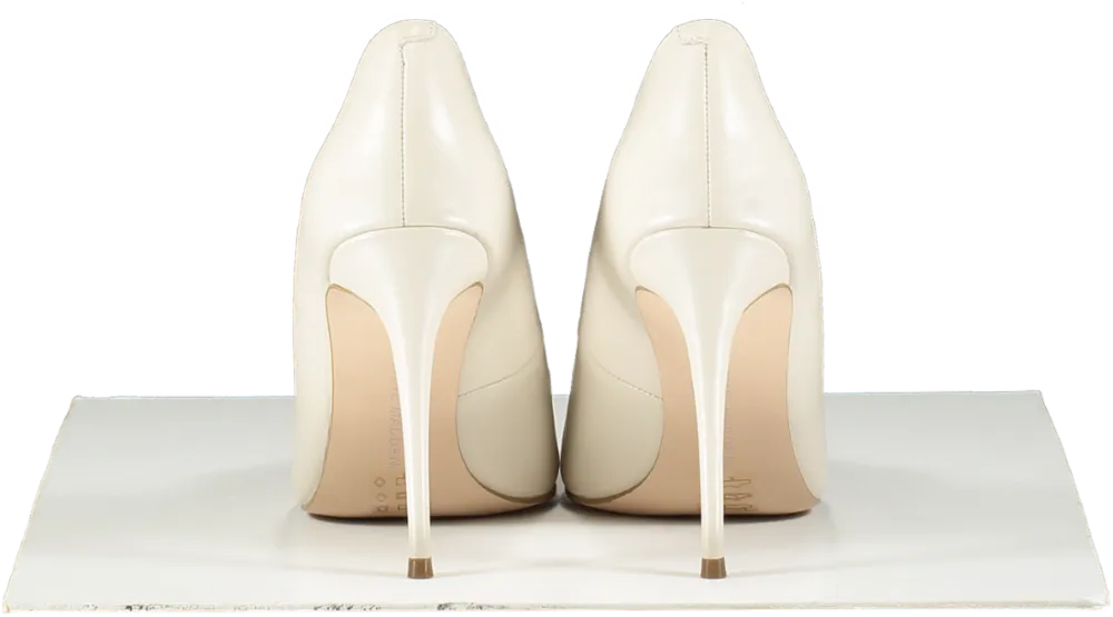 STEVE MADDEN Cream Leather High Heel Court Shoes BNIB UK 8 EU 41 👠