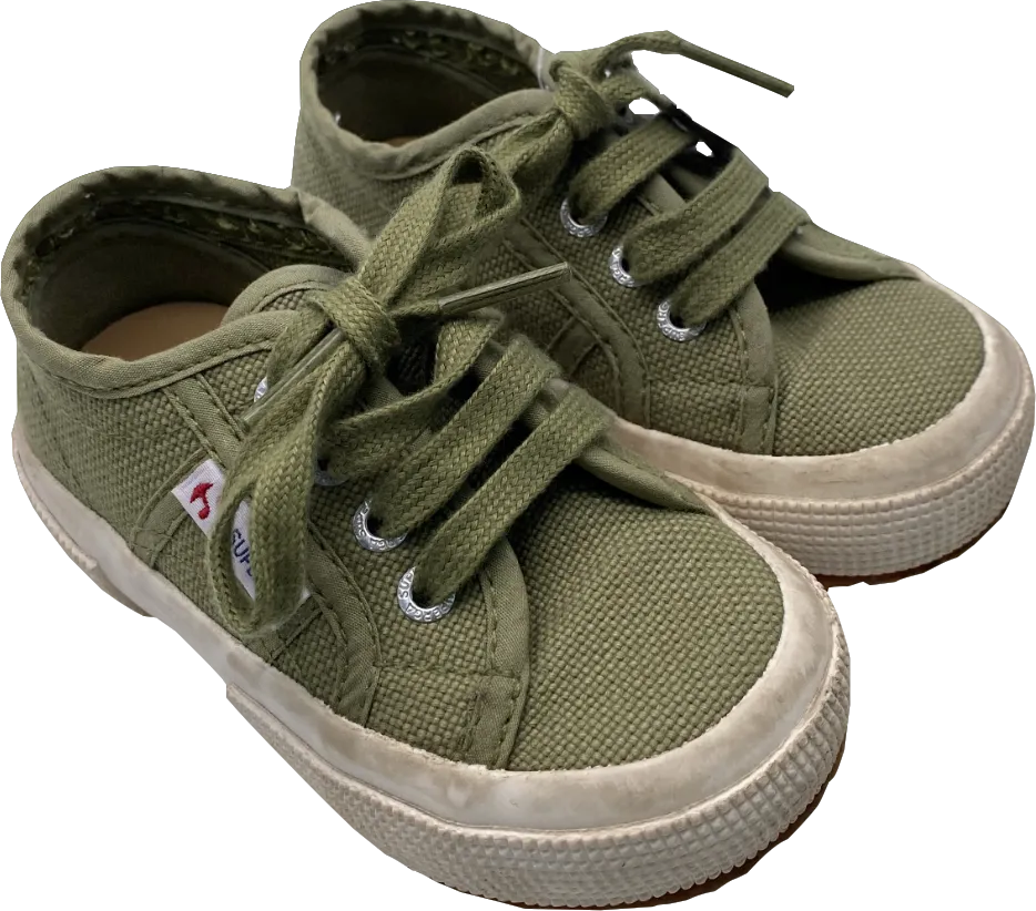 Superga Green 2750 Jcot Classic Trainers UK 5.5 EU 22