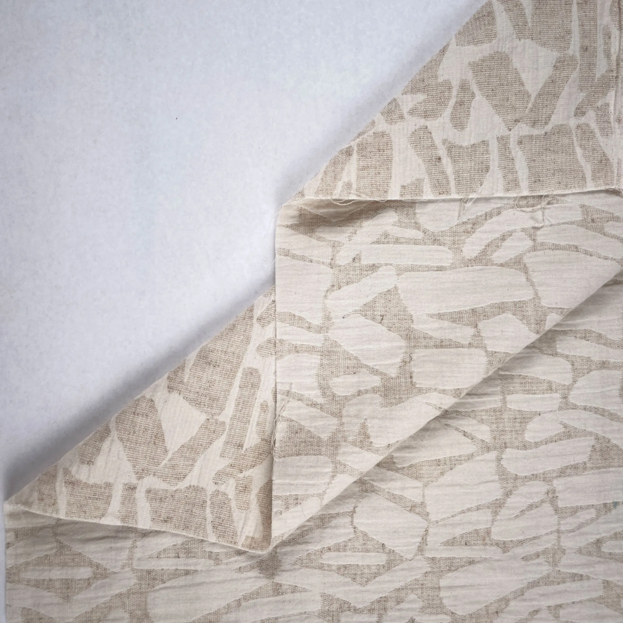 Weston Linen Cotton Jacquard in Oatmeal